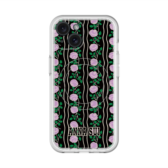 スリムプロテクションプレミアムケース with MagSafe［ ANNA SUI - ROSE STRIPE ］