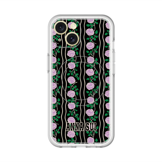 スリムプロテクションプレミアムケース with MagSafe［ ANNA SUI - ROSE STRIPE ］