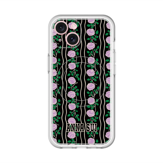 スリムプロテクションプレミアムケース with MagSafe［ ANNA SUI - ROSE STRIPE ］