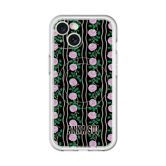 スリムプロテクションプレミアムケース with MagSafe［ ANNA SUI - ROSE STRIPE ］