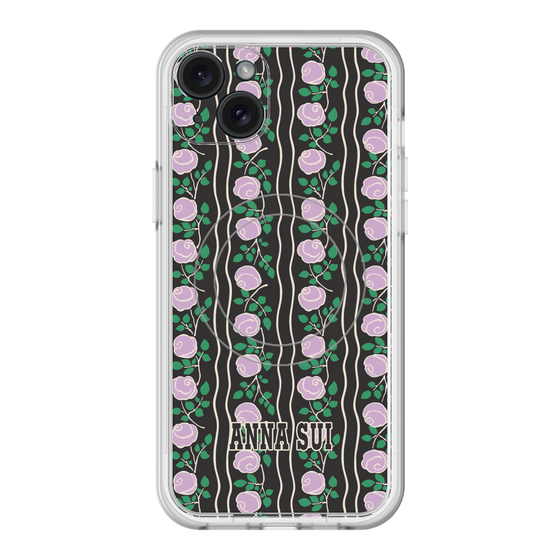 スリムプロテクションプレミアムケース with MagSafe［ ANNA SUI - ROSE STRIPE ］