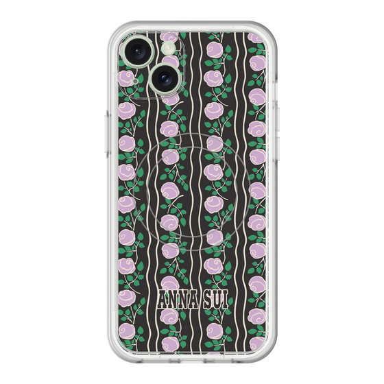 スリムプロテクションプレミアムケース with MagSafe［ ANNA SUI - ROSE STRIPE ］