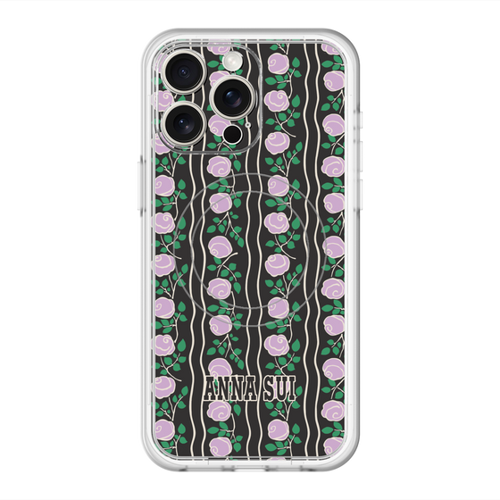 スリムプロテクションプレミアムケース with MagSafe［ ANNA SUI - ROSE STRIPE ］