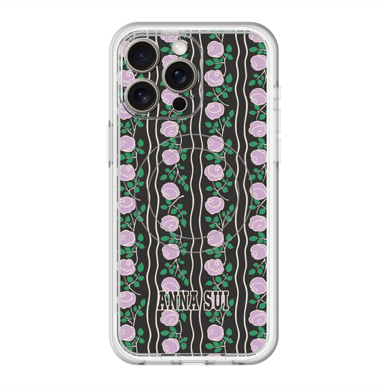 スリムプロテクションプレミアムケース with MagSafe［ ANNA SUI - ROSE STRIPE ］