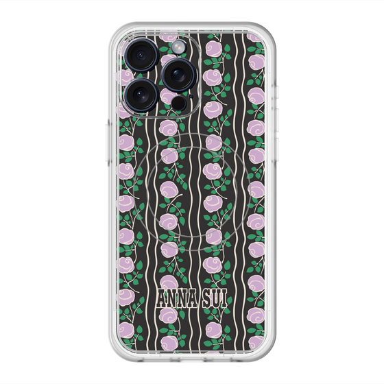 スリムプロテクションプレミアムケース with MagSafe［ ANNA SUI - ROSE STRIPE ］