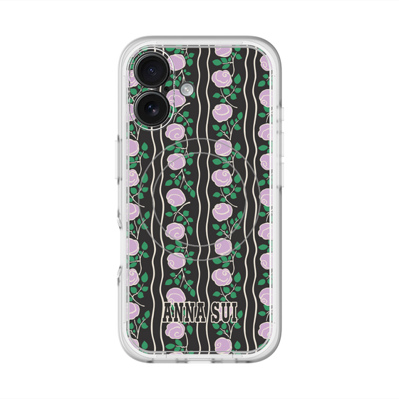 スリムプロテクションプレミアムケース with MagSafe［ ANNA SUI - ROSE STRIPE ］