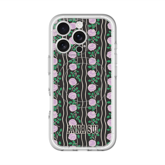 スリムプロテクションプレミアムケース with MagSafe［ ANNA SUI - ROSE STRIPE ］