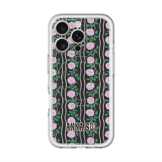 スリムプロテクションプレミアムケース with MagSafe［ ANNA SUI - ROSE STRIPE ］