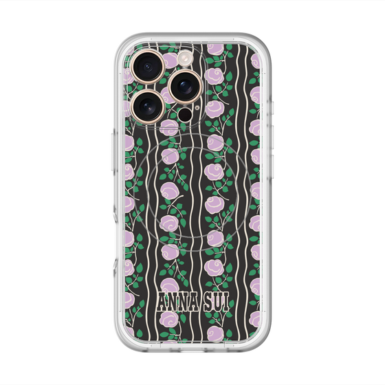 スリムプロテクションプレミアムケース with MagSafe［ ANNA SUI - ROSE STRIPE ］