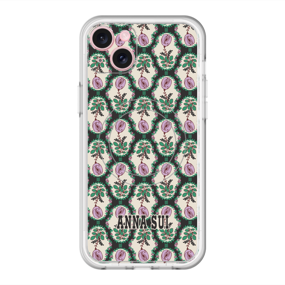 スリムプロテクションプレミアムケース with MagSafe［ ANNA SUI - ROSE CAMEO ］