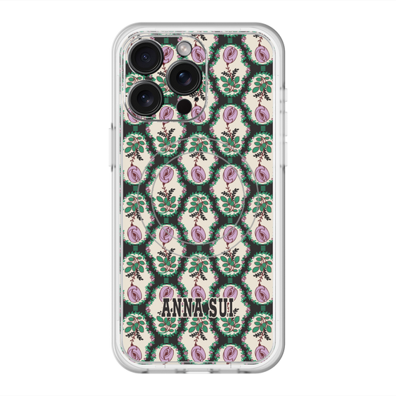 スリムプロテクションプレミアムケース with MagSafe［ ANNA SUI - ROSE CAMEO ］