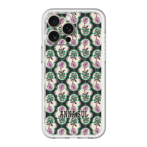 スリムプロテクションプレミアムケース with MagSafe［ ANNA SUI - ROSE CAMEO ］