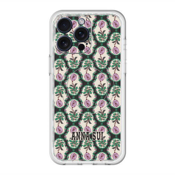 スリムプロテクションプレミアムケース with MagSafe［ ANNA SUI - ROSE CAMEO ］