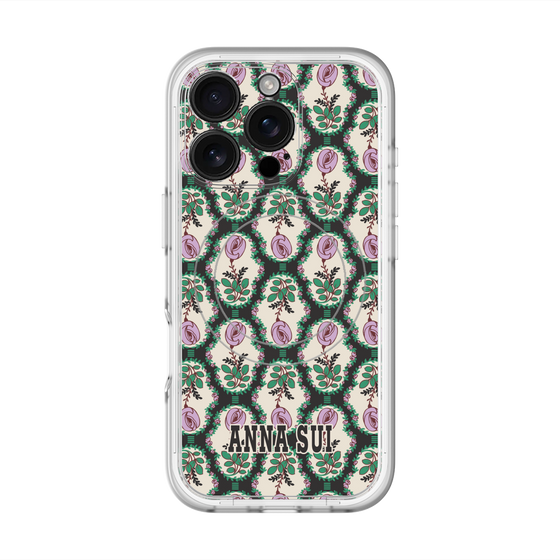 スリムプロテクションプレミアムケース with MagSafe［ ANNA SUI - ROSE CAMEO ］