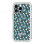 スリムプロテクションプレミアムケース with MagSafe［ ANNA SUI - HEARTS VINE - BLUE ］