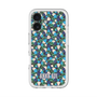 スリムプロテクションプレミアムケース with MagSafe［ ANNA SUI - HEARTS VINE - BLUE ］