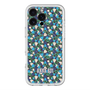 スリムプロテクションプレミアムケース with MagSafe［ ANNA SUI - HEARTS VINE - BLUE ］