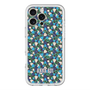 スリムプロテクションプレミアムケース with MagSafe［ ANNA SUI - HEARTS VINE - BLUE ］