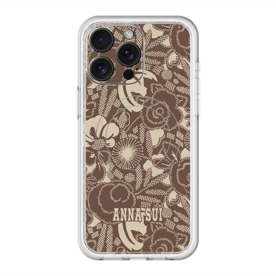 スリムプロテクションプレミアムケース with MagSafe［ ANNA SUI - STITCHED FLORAL ］