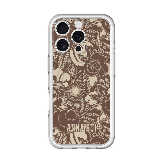 スリムプロテクションプレミアムケース with MagSafe［ ANNA SUI - STITCHED FLORAL ］