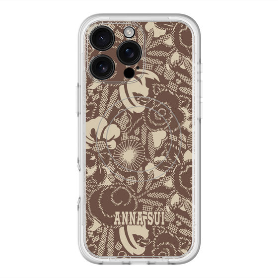 スリムプロテクションプレミアムケース with MagSafe［ ANNA SUI - STITCHED FLORAL ］