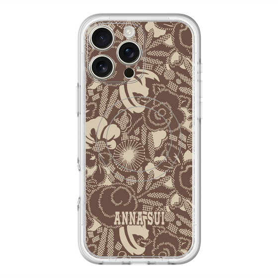 スリムプロテクションプレミアムケース with MagSafe［ ANNA SUI - STITCHED FLORAL ］