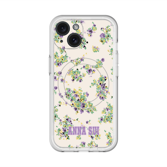 スリムプロテクションプレミアムケース with MagSafe［ ANNA SUI - ROSEBUDS ］