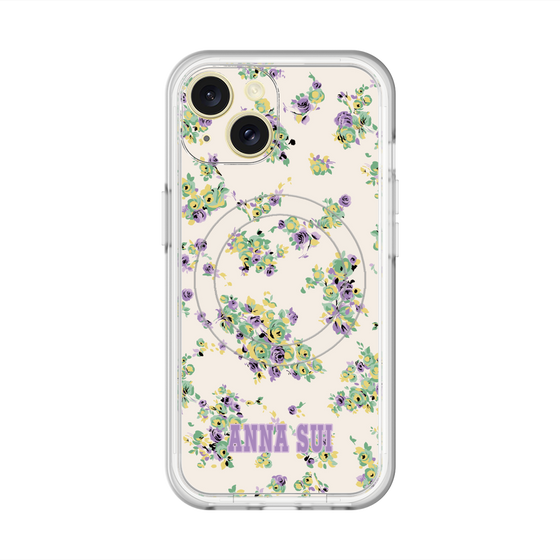 スリムプロテクションプレミアムケース with MagSafe［ ANNA SUI - ROSEBUDS ］