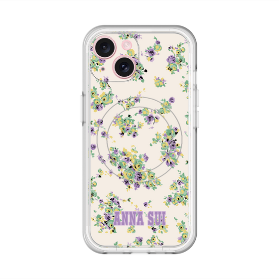 スリムプロテクションプレミアムケース with MagSafe［ ANNA SUI - ROSEBUDS ］