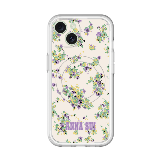 スリムプロテクションプレミアムケース with MagSafe［ ANNA SUI - ROSEBUDS ］