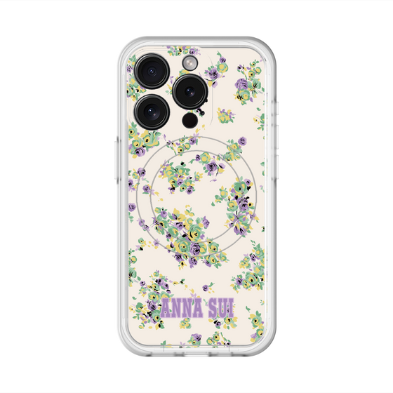 スリムプロテクションプレミアムケース with MagSafe［ ANNA SUI - ROSEBUDS ］