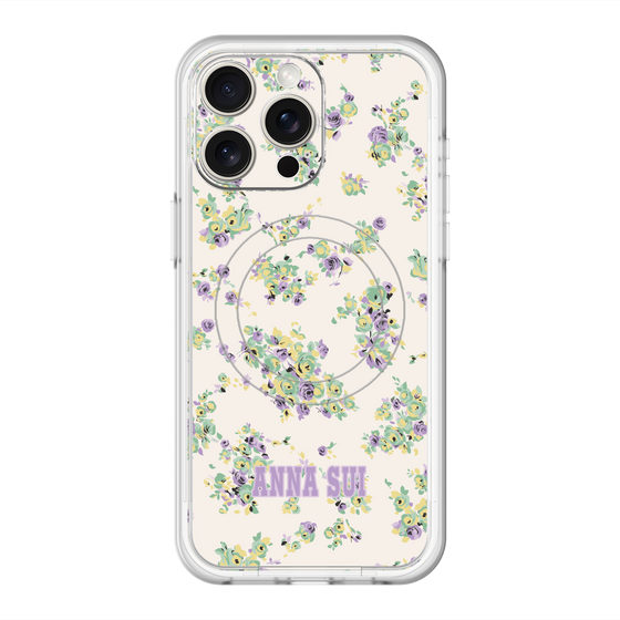 スリムプロテクションプレミアムケース with MagSafe［ ANNA SUI - ROSEBUDS ］