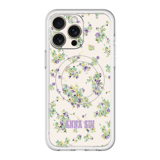 スリムプロテクションプレミアムケース with MagSafe［ ANNA SUI - ROSEBUDS ］