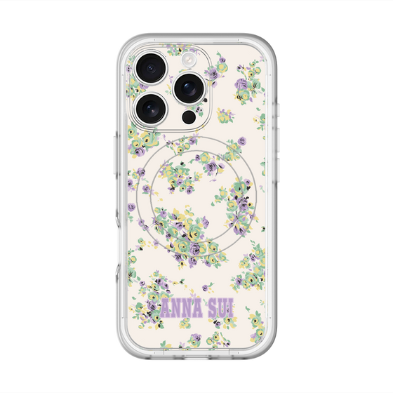 スリムプロテクションプレミアムケース with MagSafe［ ANNA SUI - ROSEBUDS ］
