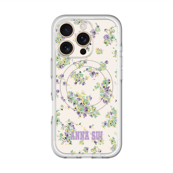 スリムプロテクションプレミアムケース with MagSafe［ ANNA SUI - ROSEBUDS ］