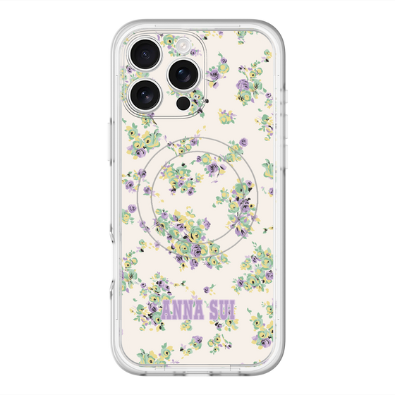 スリムプロテクションプレミアムケース with MagSafe［ ANNA SUI - ROSEBUDS ］