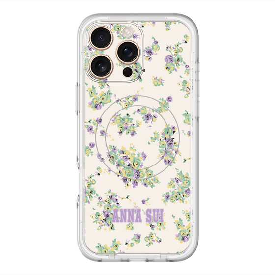 スリムプロテクションプレミアムケース with MagSafe［ ANNA SUI - ROSEBUDS ］