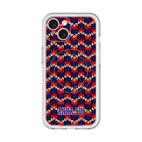 スリムプロテクションプレミアムケース with MagSafe［ ANNA SUI - TULIPS ］