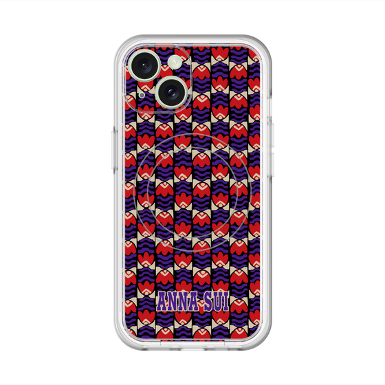 スリムプロテクションプレミアムケース with MagSafe［ ANNA SUI - TULIPS ］
