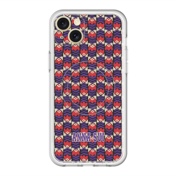 スリムプロテクションプレミアムケース with MagSafe［ ANNA SUI - TULIPS ］