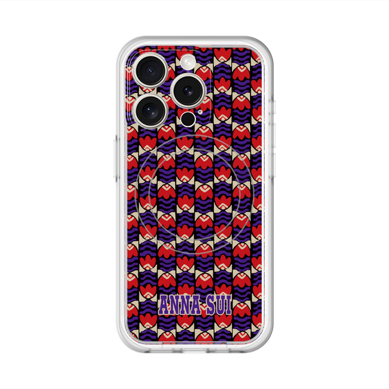 スリムプロテクションプレミアムケース with MagSafe［ ANNA SUI - TULIPS ］