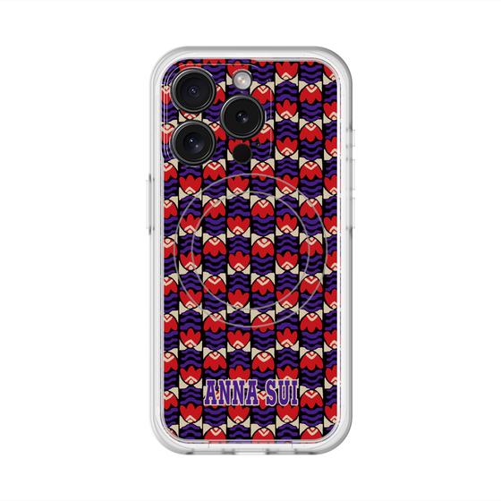 スリムプロテクションプレミアムケース with MagSafe［ ANNA SUI - TULIPS ］