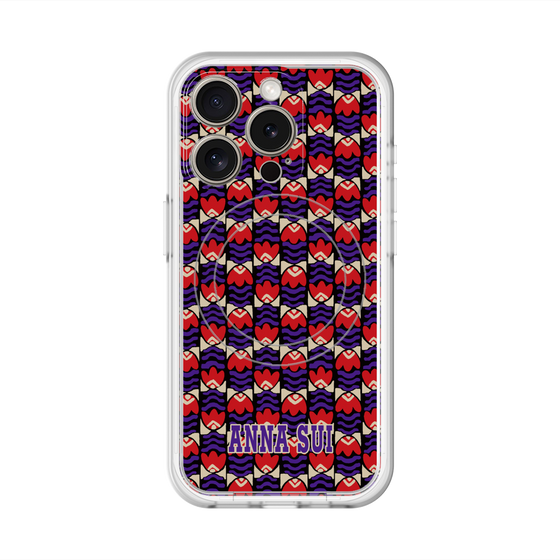 スリムプロテクションプレミアムケース with MagSafe［ ANNA SUI - TULIPS ］