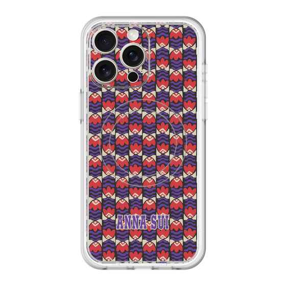 スリムプロテクションプレミアムケース with MagSafe［ ANNA SUI - TULIPS ］