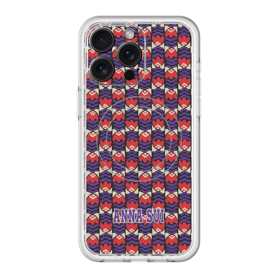 スリムプロテクションプレミアムケース with MagSafe［ ANNA SUI - TULIPS ］