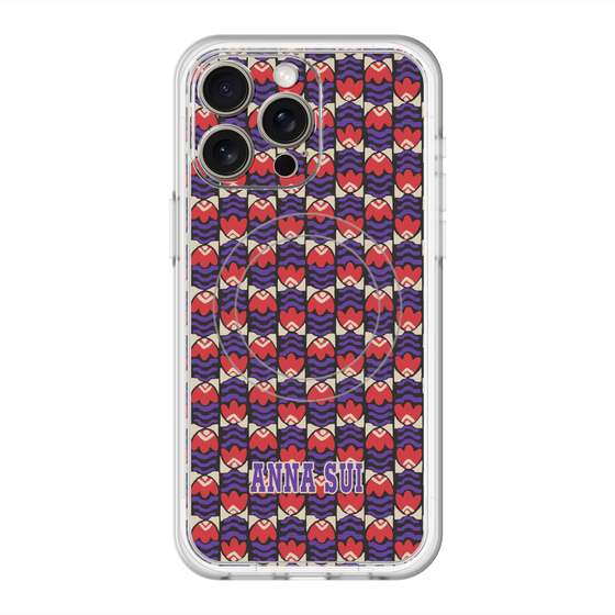 スリムプロテクションプレミアムケース with MagSafe［ ANNA SUI - TULIPS ］