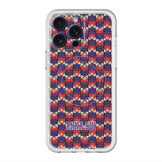 スリムプロテクションプレミアムケース with MagSafe［ ANNA SUI - TULIPS ］