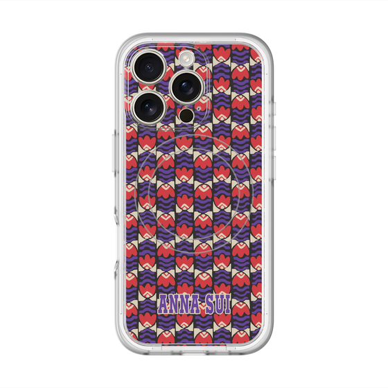 スリムプロテクションプレミアムケース with MagSafe［ ANNA SUI - TULIPS ］