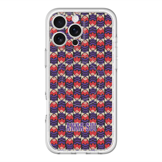 スリムプロテクションプレミアムケース with MagSafe［ ANNA SUI - TULIPS ］