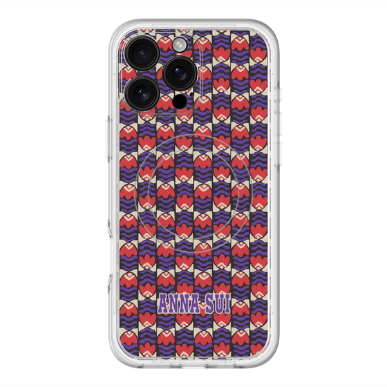 スリムプロテクションプレミアムケース with MagSafe［ ANNA SUI - TULIPS ］
